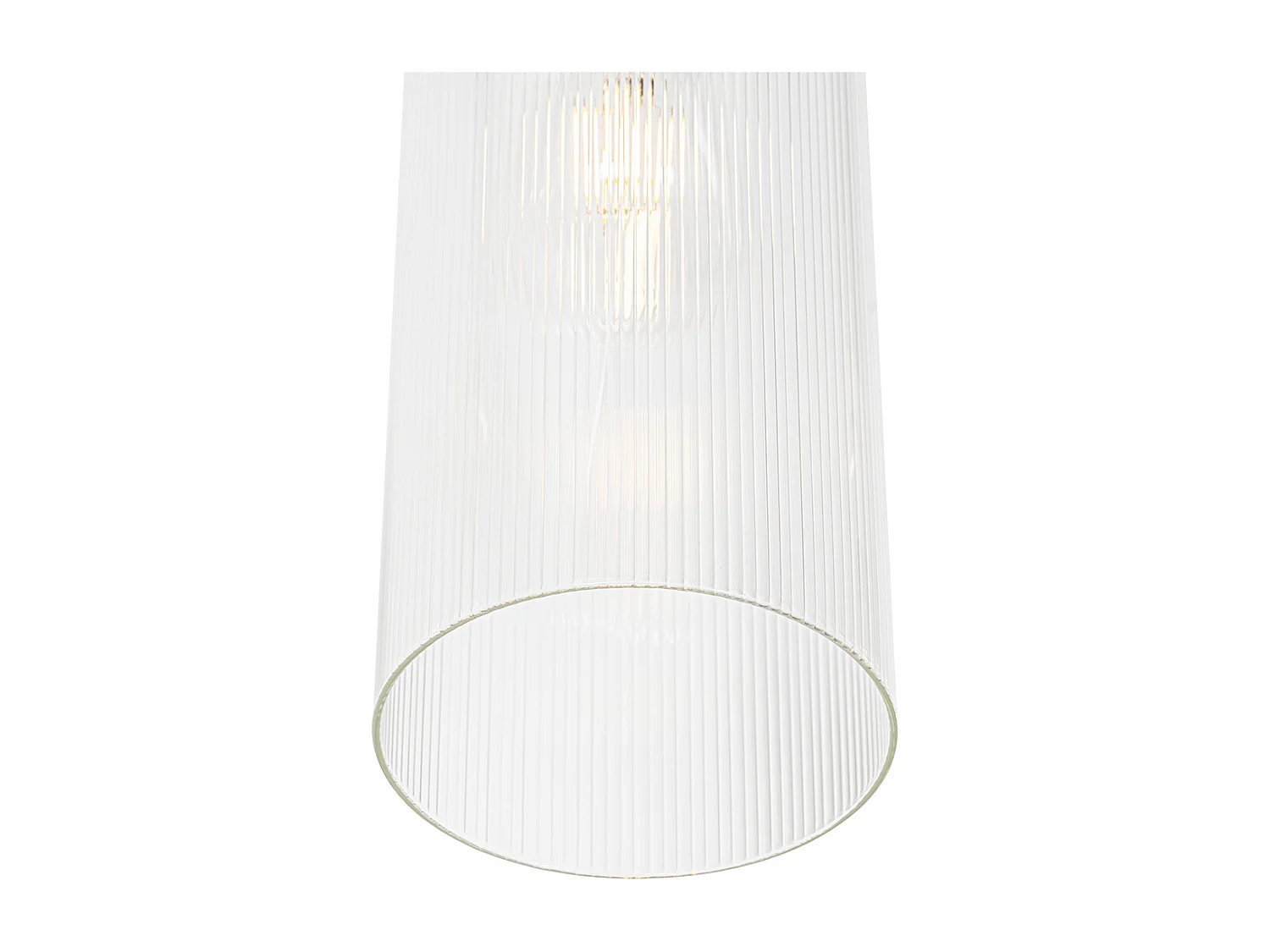 Suspension Art Déco dorée avec verre 4 lumières - Laura