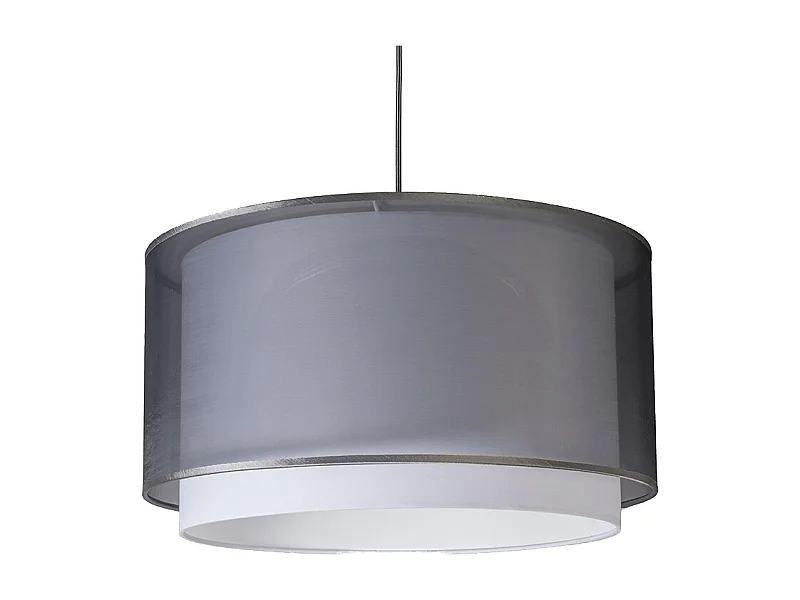 Suspension moderne avec abat-jour noir/blanc 45/25 - Duo