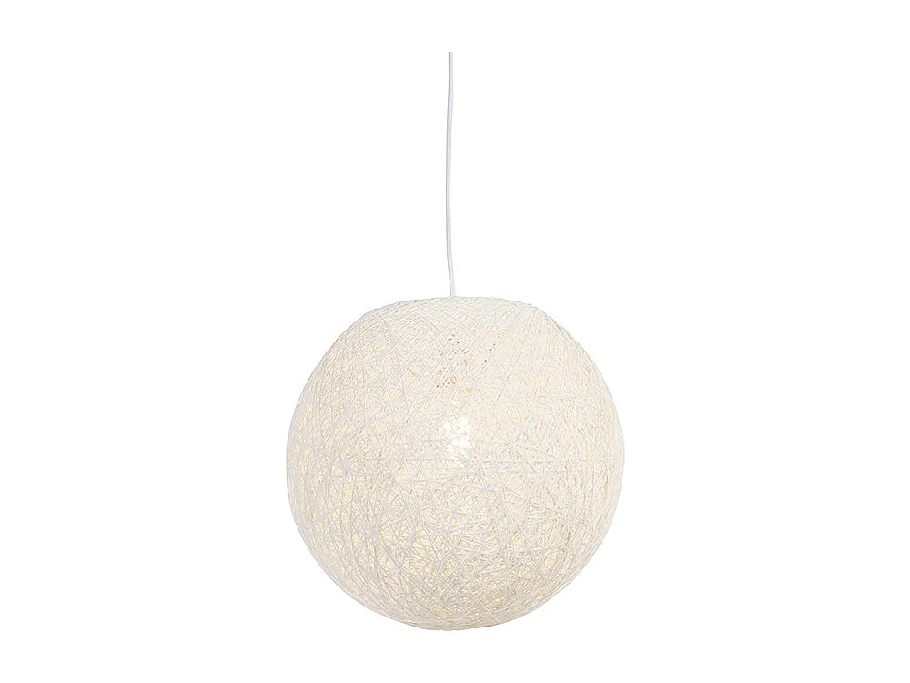 Suspension de style campagnard sphère blanche 35cm - Corda
