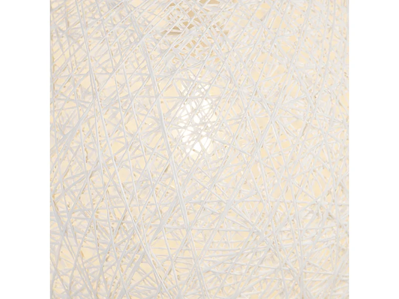 Suspension de style campagnard sphère blanche 35cm - Corda