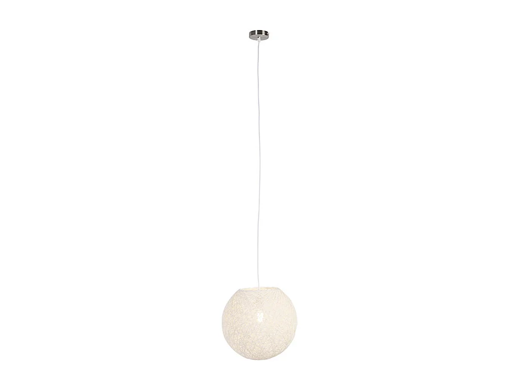 Suspension rustique blanche 35 cm - Corda
