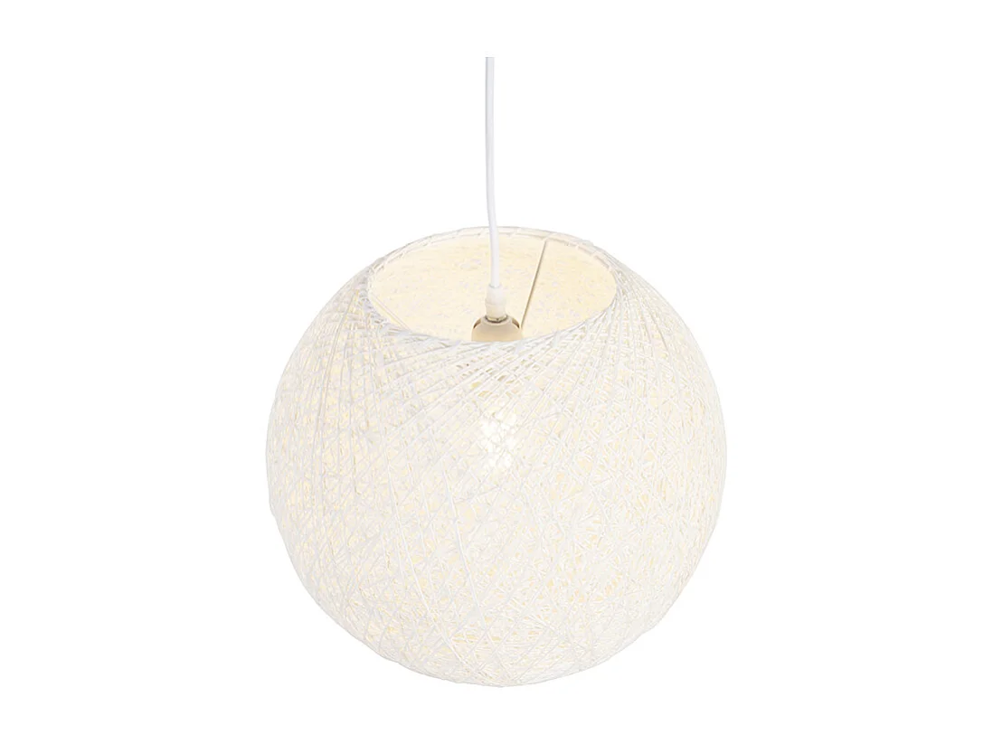 Suspension rustique blanche 35 cm - Corda