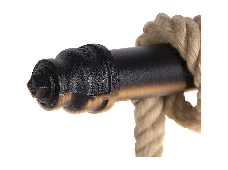 Lampe à suspension industrielle noire 6 lumières - Plural