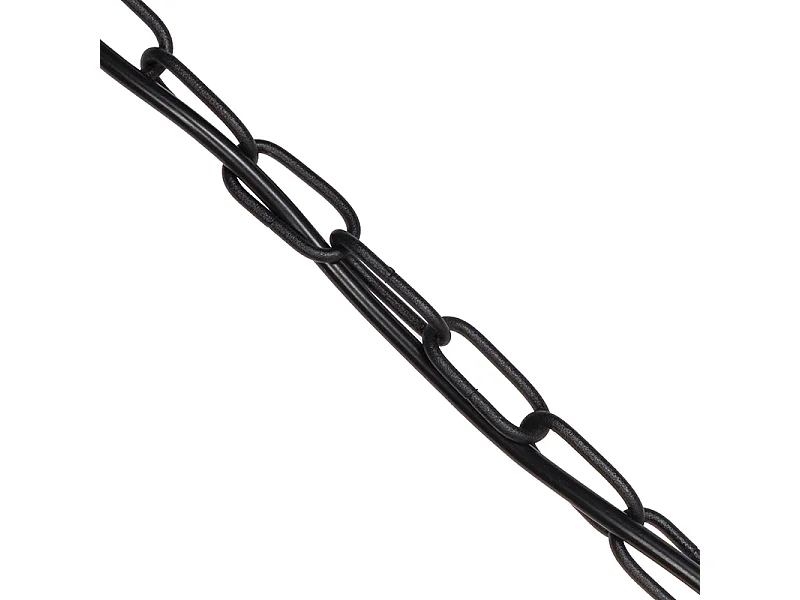 Suspension industrielle noire 6 lumières - Plural