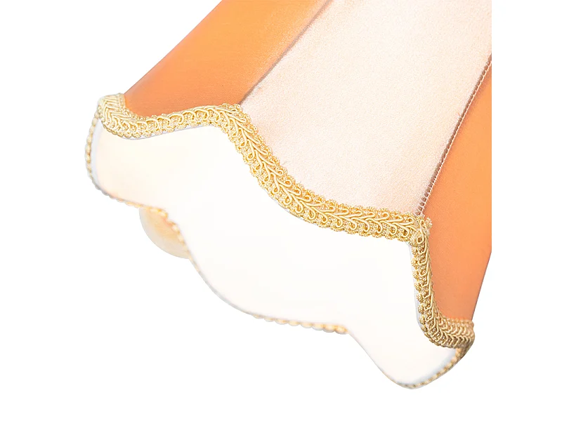 Suspension classique noire avec abat-jour doré 5 lumières - Nona