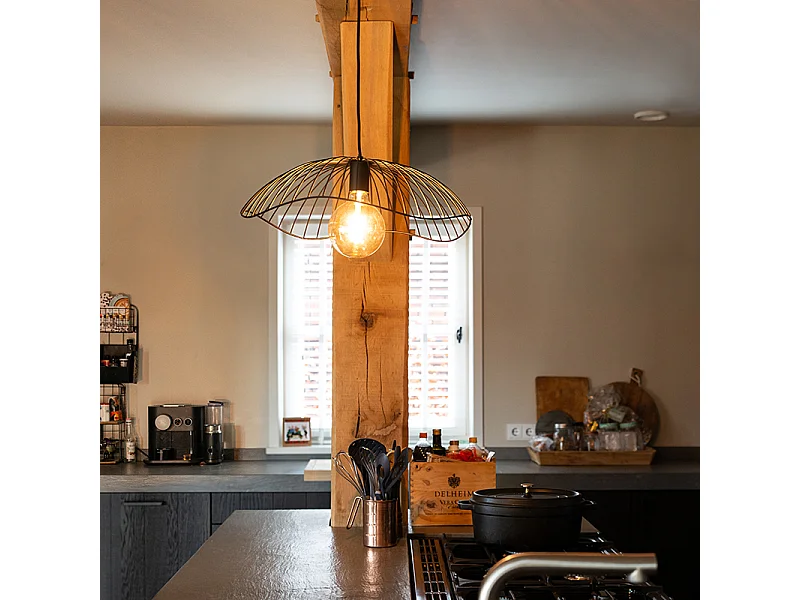 Suspension design filaire noire 50cm - Pua