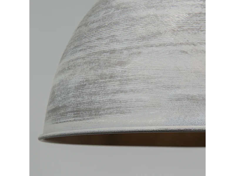 Lot de 2 lampes suspendues country gris - Dory