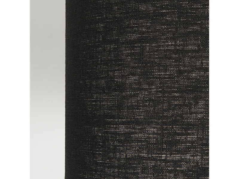 Suspension en acier avec abat-jour 35 cm noir réglable - Blitz