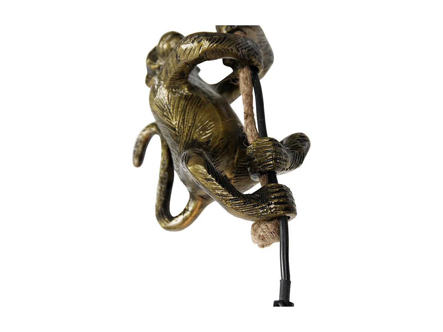 Suspension classique dorée avec corde - Animal Monkey
