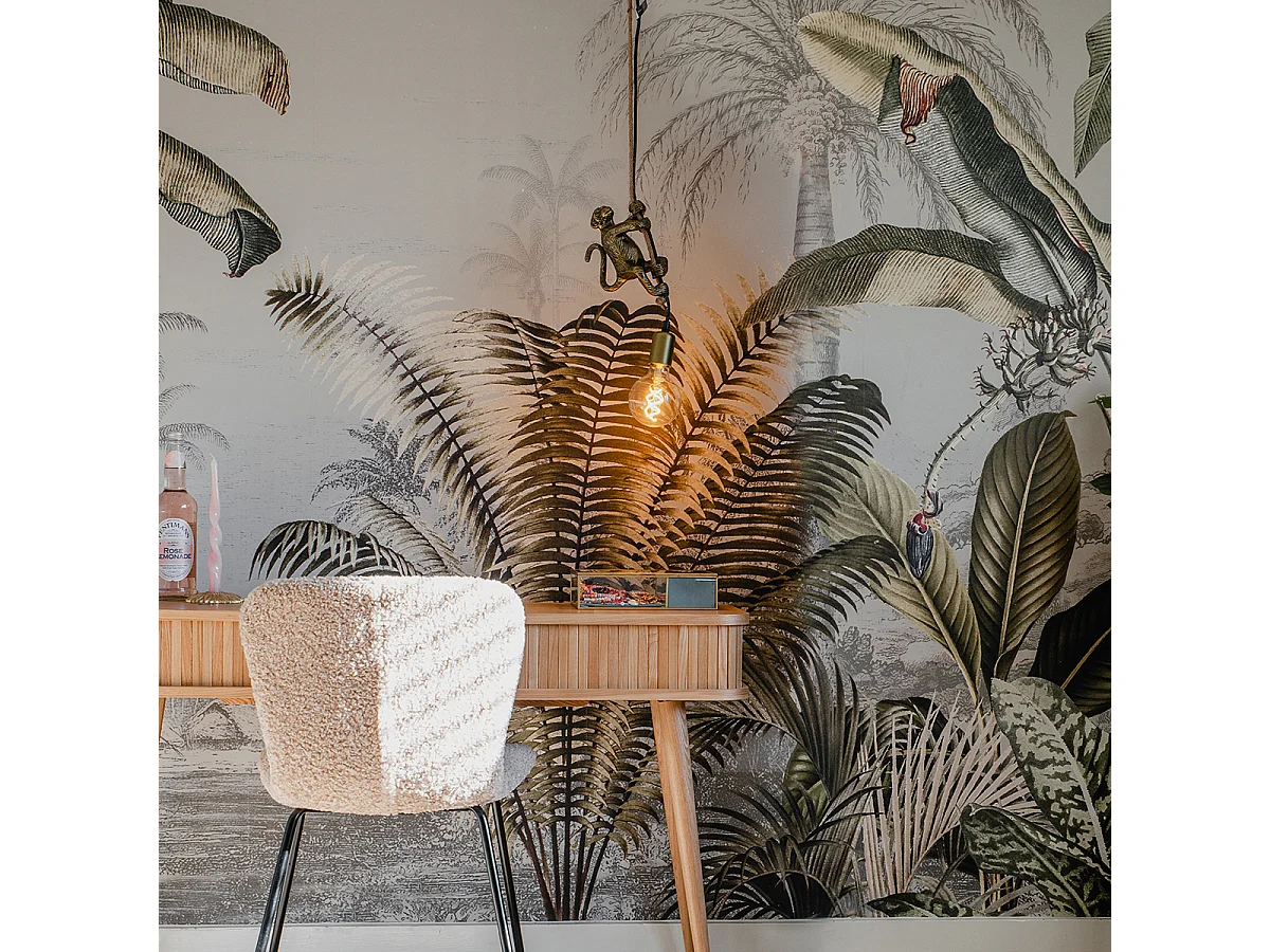 Suspension vintage dorée - Animal Monkey