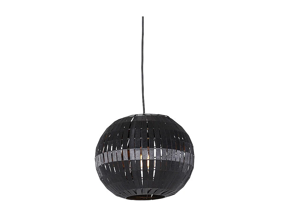 Suspension moderne noire 30 cm - Zoë