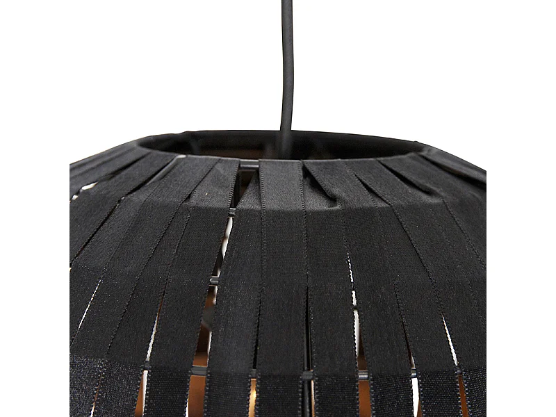 Suspension moderne noire 30 cm - Zoë