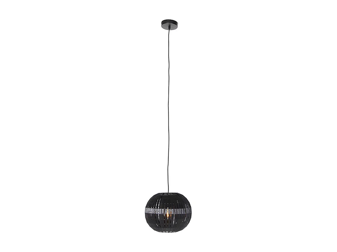 Suspension moderne noire 30 cm - Zoë