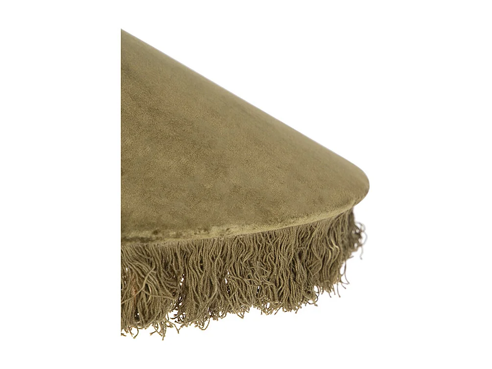 Suspension rétro en velours vert avec franges - Frills