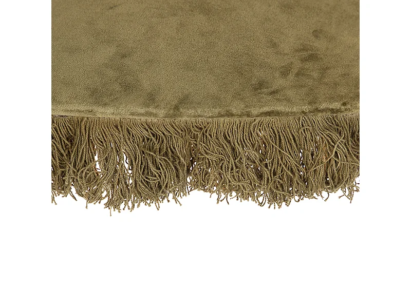 Suspension rétro en velours vert avec franges - Frills