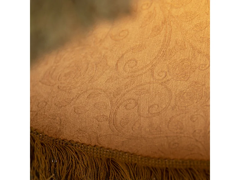 Suspension rétro en velours vert avec franges - Frills