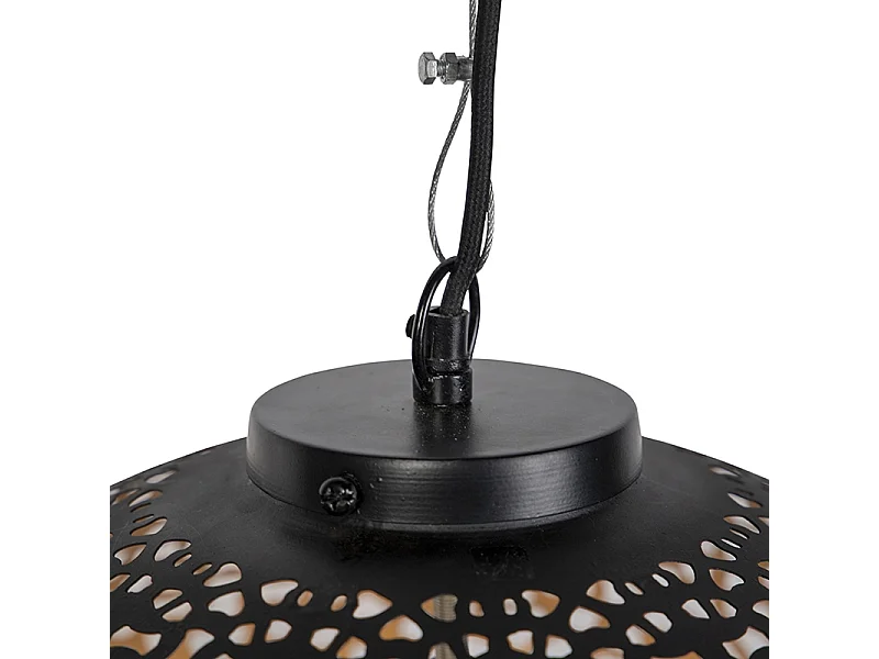 Suspension orientale noire avec dorure 45 cm - Radiante