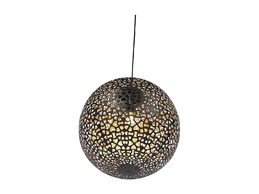 Suspension orientale noire avec dorure 45 cm - Radiante