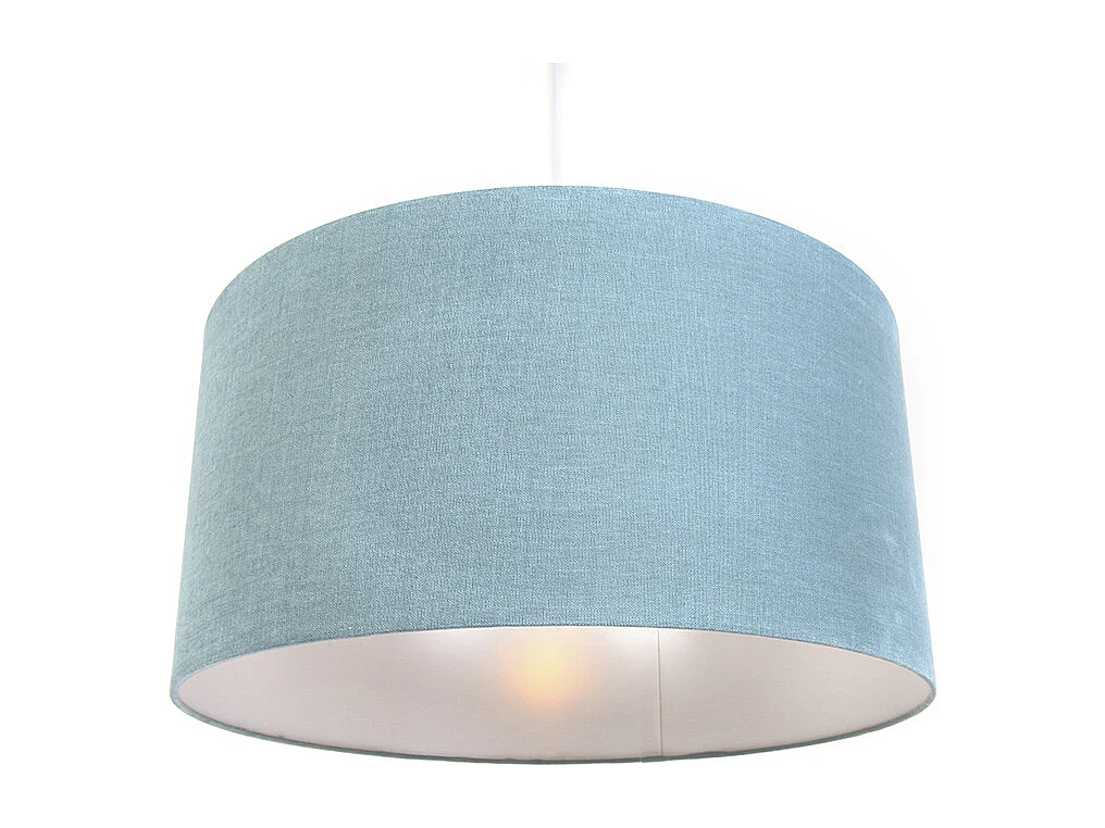 Suspension blanche avec abat-jour bleu 50 cm - Combi 1