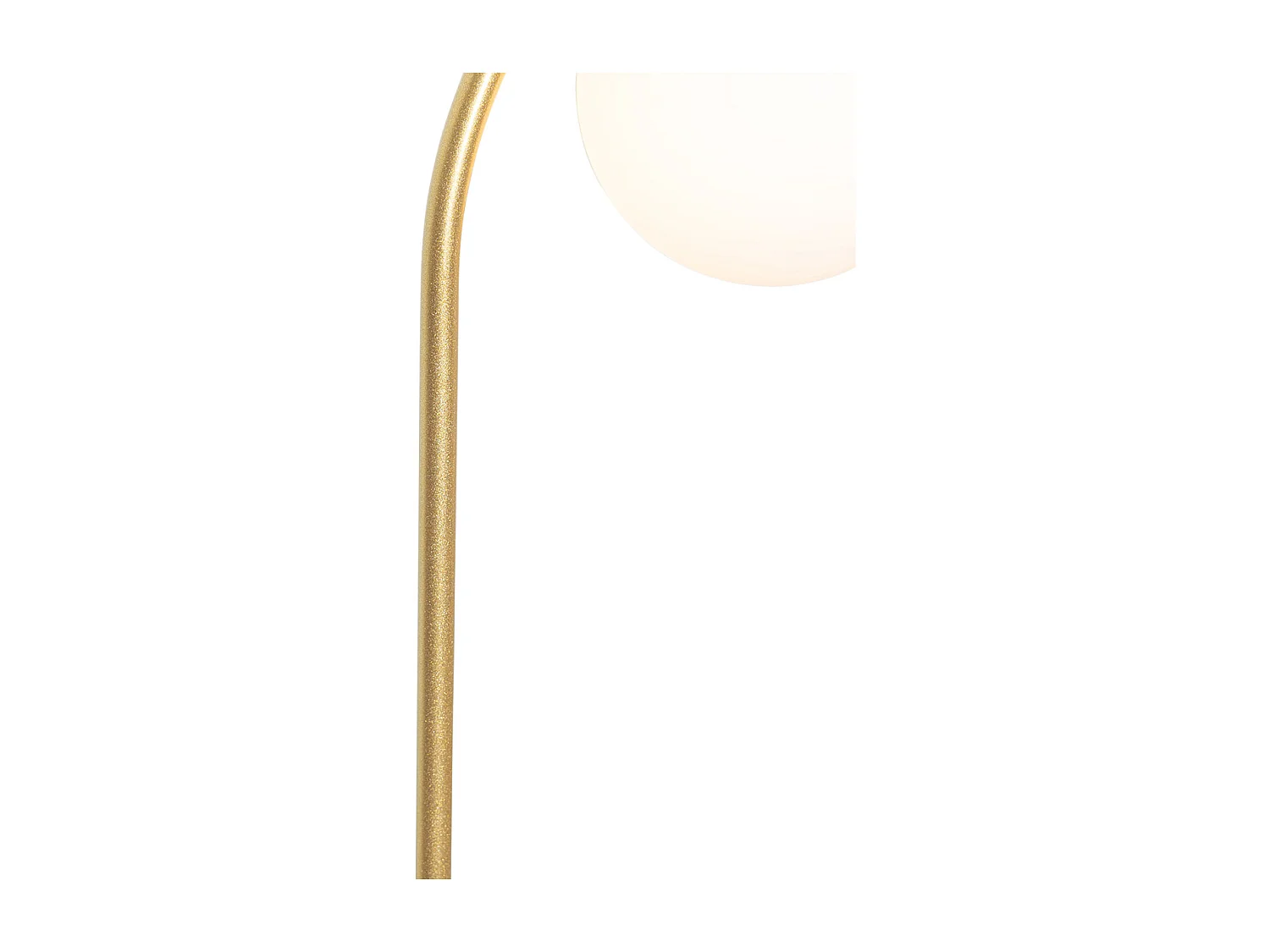 Suspension Art déco dorée avec verre blanc - Isabella