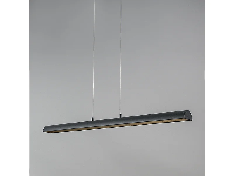 Suspension noire avec intérieur doré avec LED - Balo 4