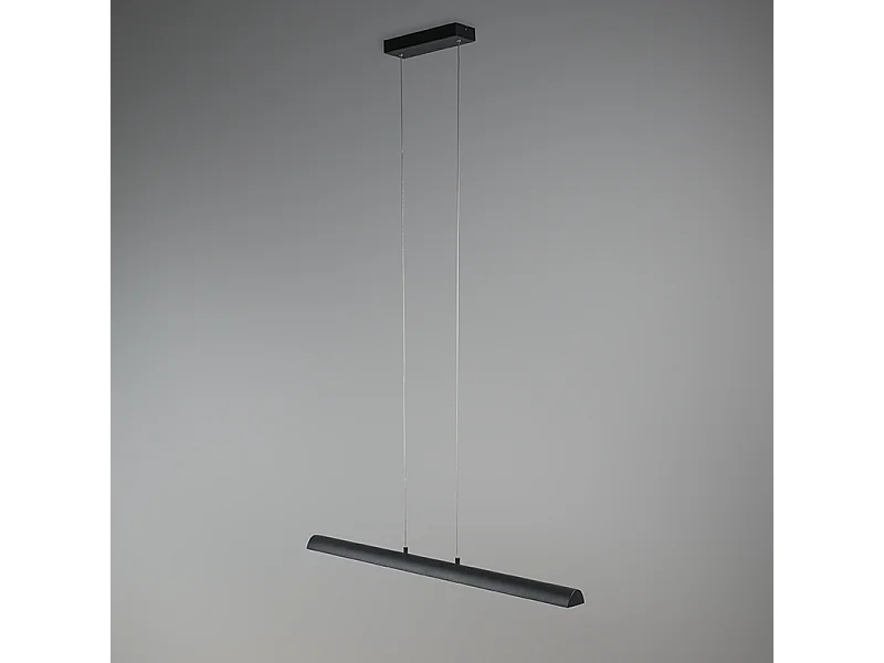 Suspension noire avec intérieur doré avec LED - Balo 4
