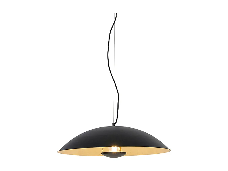 Suspension vintage noire avec or 60 cm - Emilienne Novo