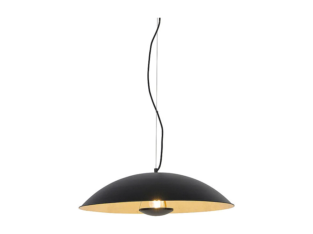 Suspension vintage noire avec or 60 cm - Emilienne Novo