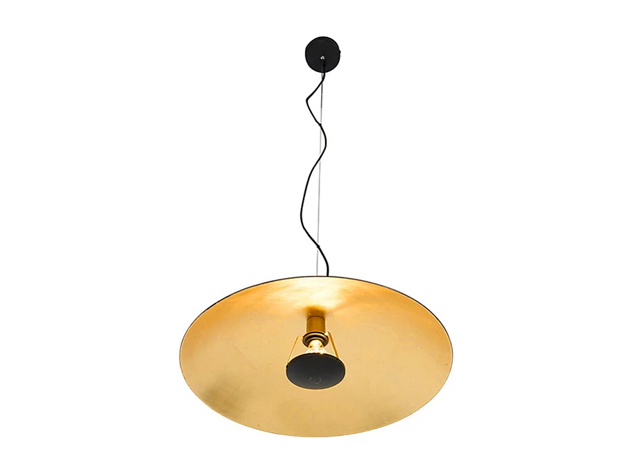 Suspension vintage noire avec or 60 cm - Emilienne