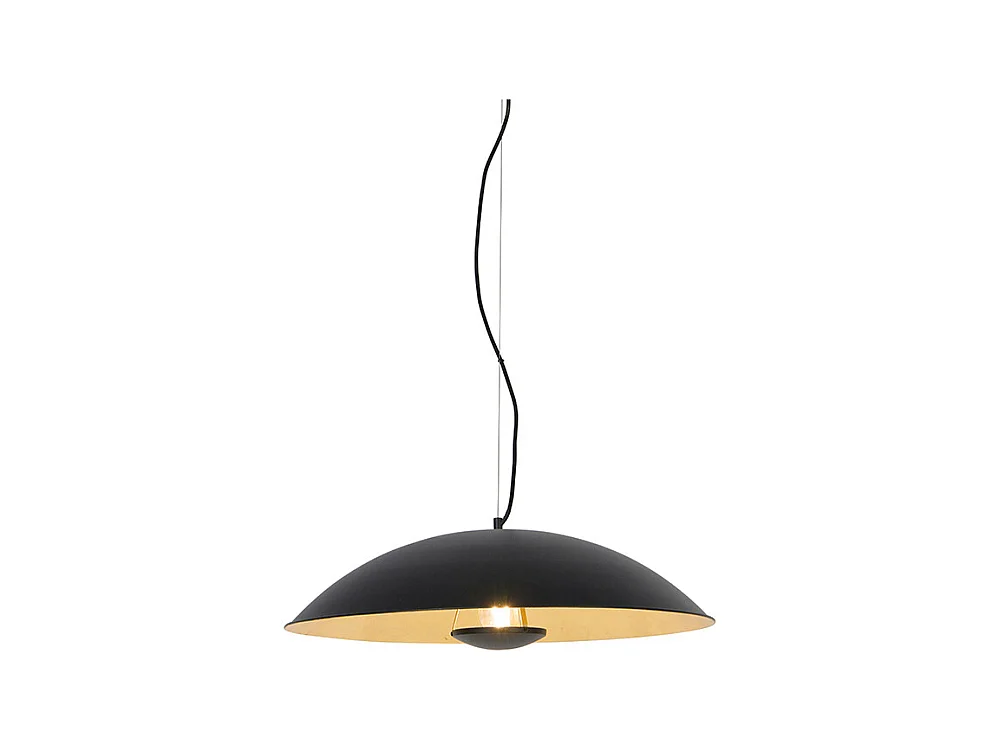 Suspension vintage noire avec or 60 cm - Emilienne Novo