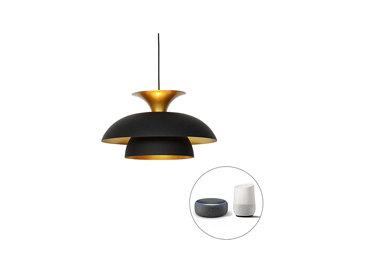 Suspension intelligente noire avec or avec Wifi G95 - Titus