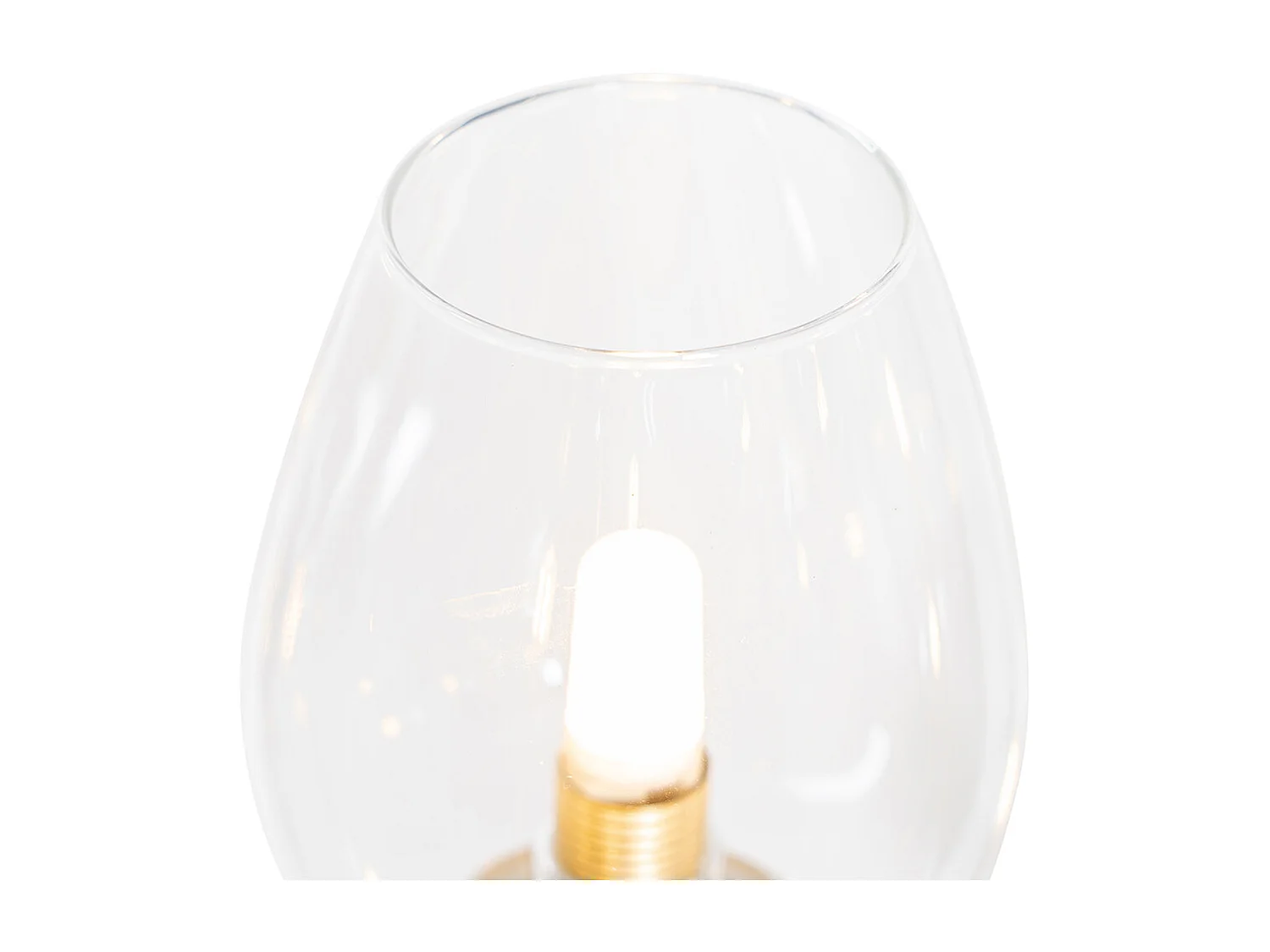 Suspension classique dorée avec verre 12 lumières - Elien