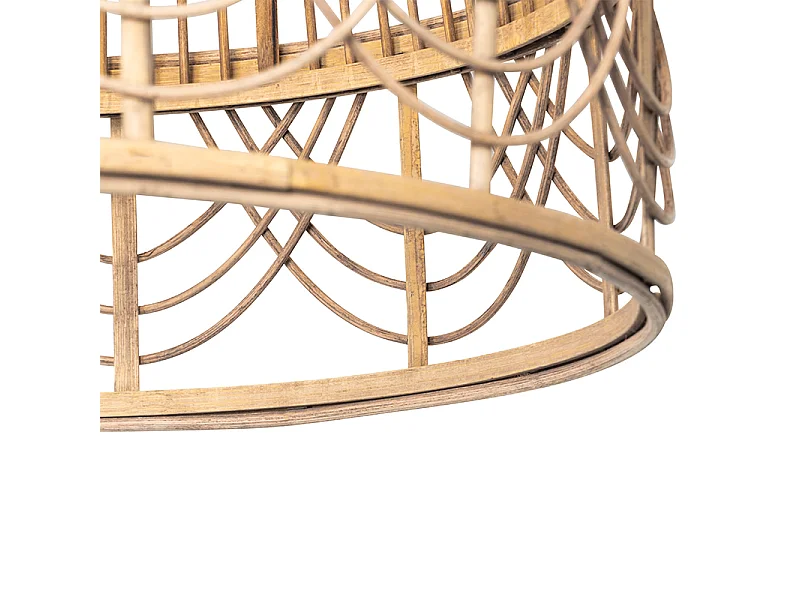 Suspension orientale en rotin 49 cm - Michelle