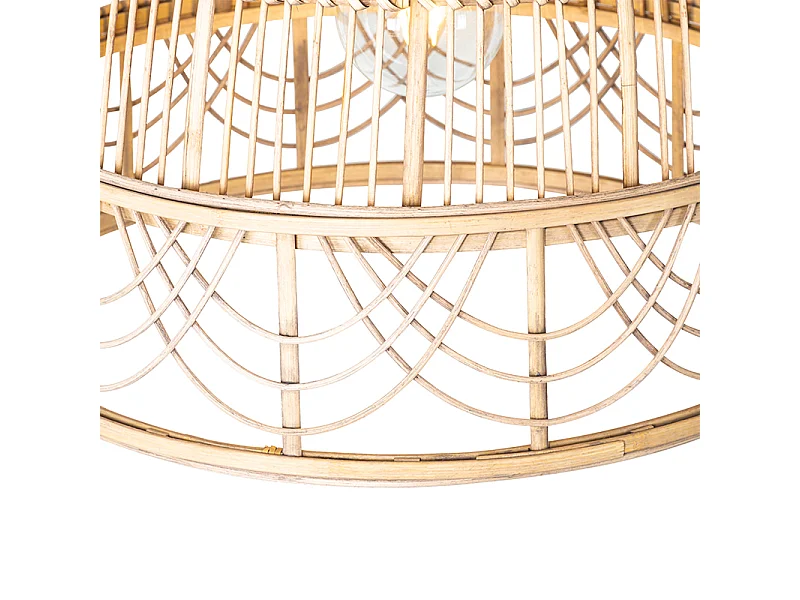 Suspension orientale en rotin 49 cm - Michelle