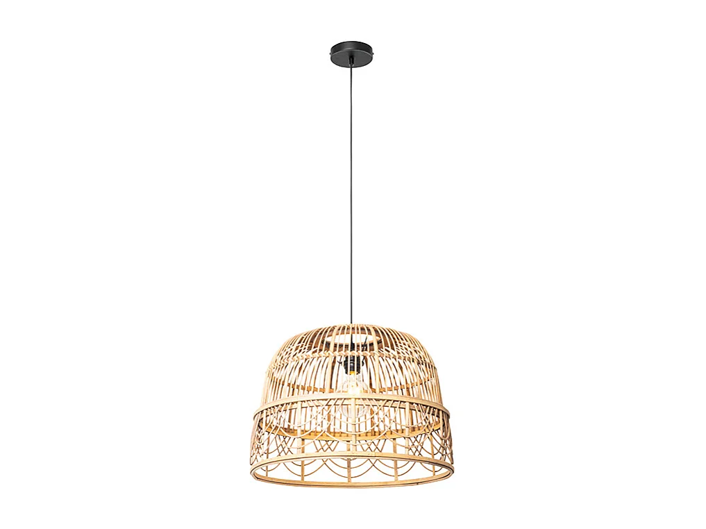Suspension orientale en rotin 49 cm - Michelle