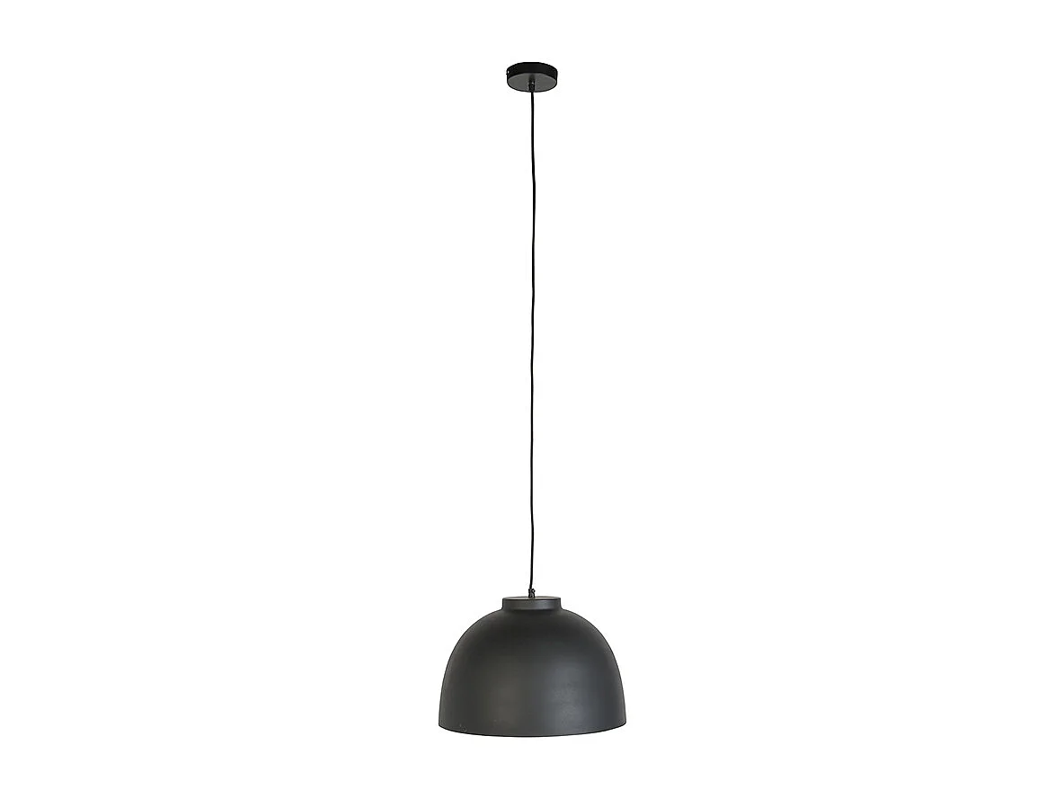 Suspension noire avec intérieur en laiton 40 cm - Hoodi