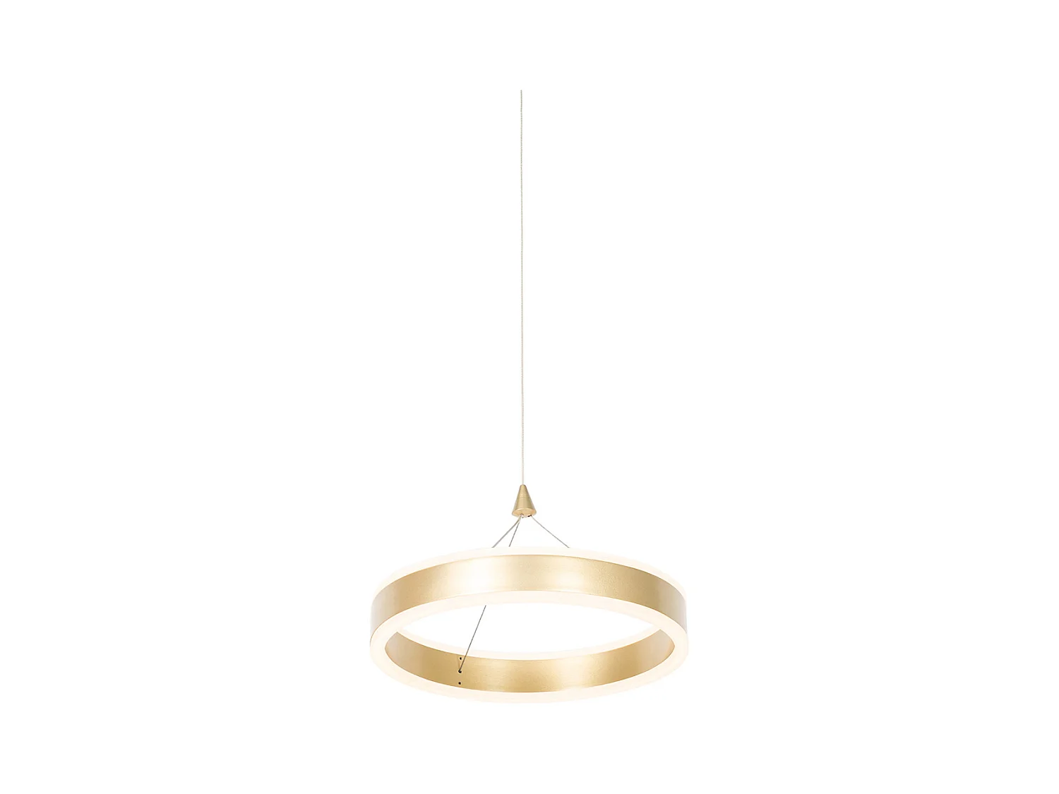 Suspension laiton 30 cm avec LED dimmable en 3 étapes - Lyani