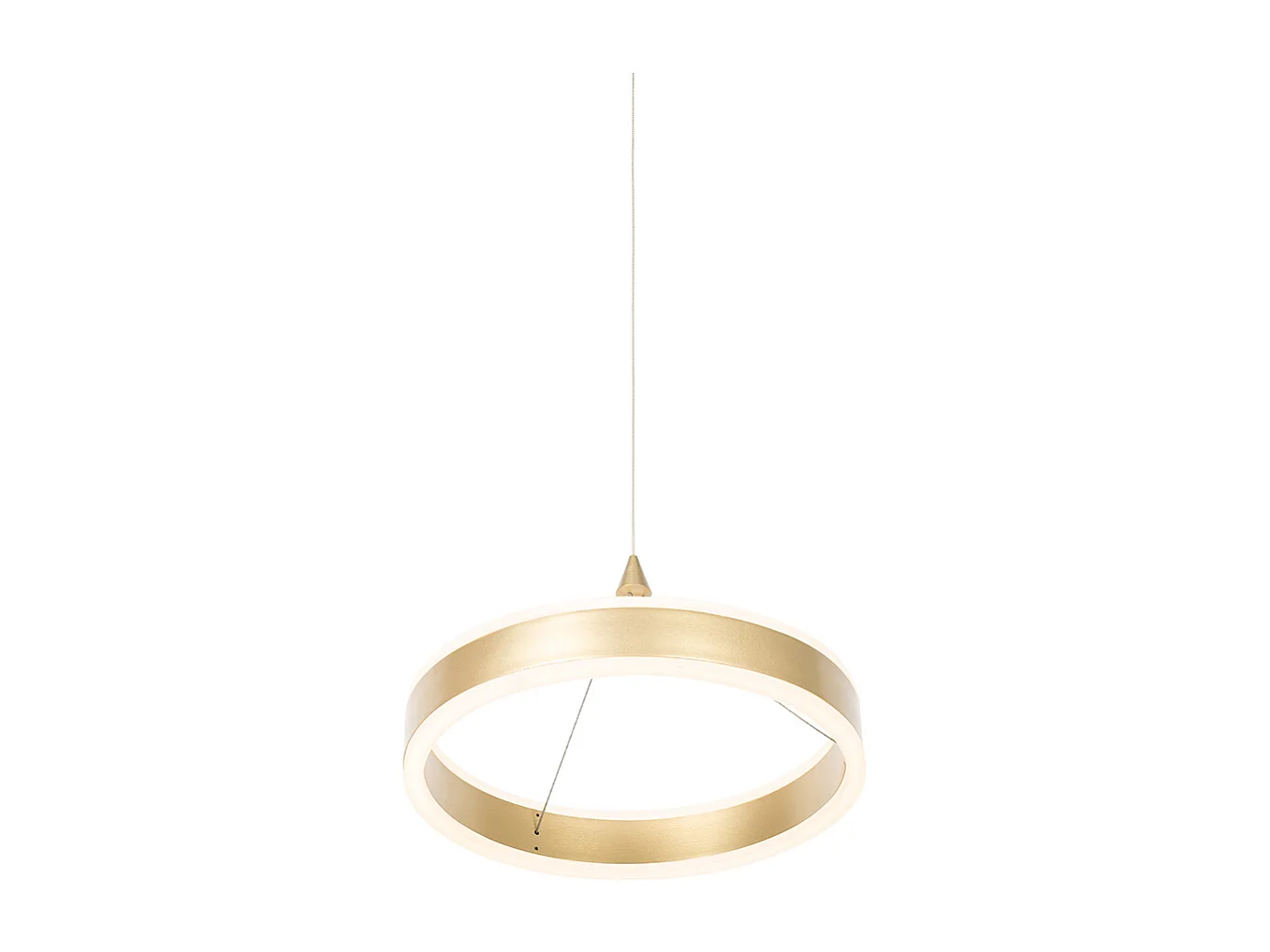 Suspension en laiton 30 cm avec LED à intensité variable 3 niveaux - Lyani