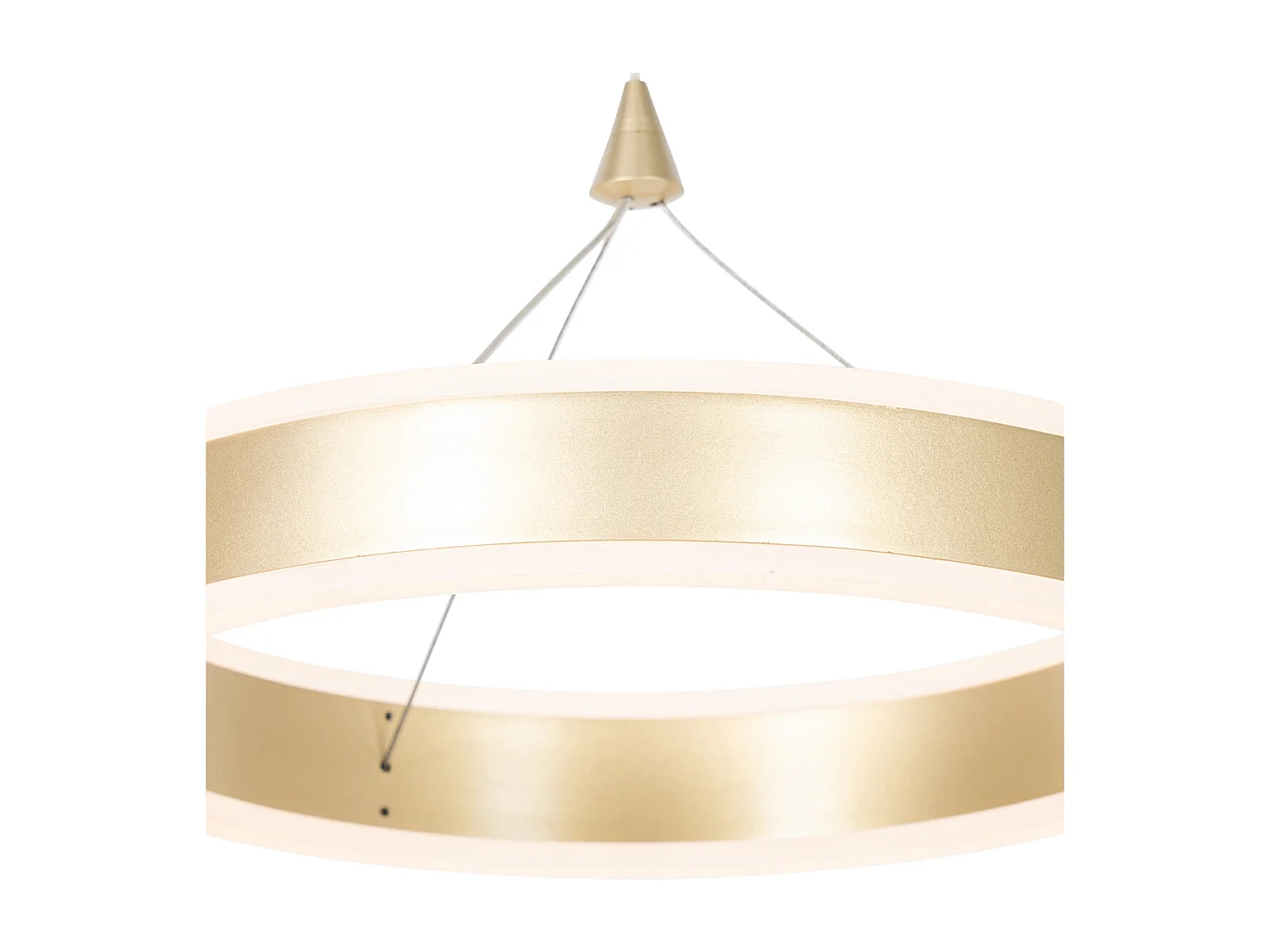 Suspension en laiton 30 cm avec LED à intensité variable 3 niveaux - Lyani