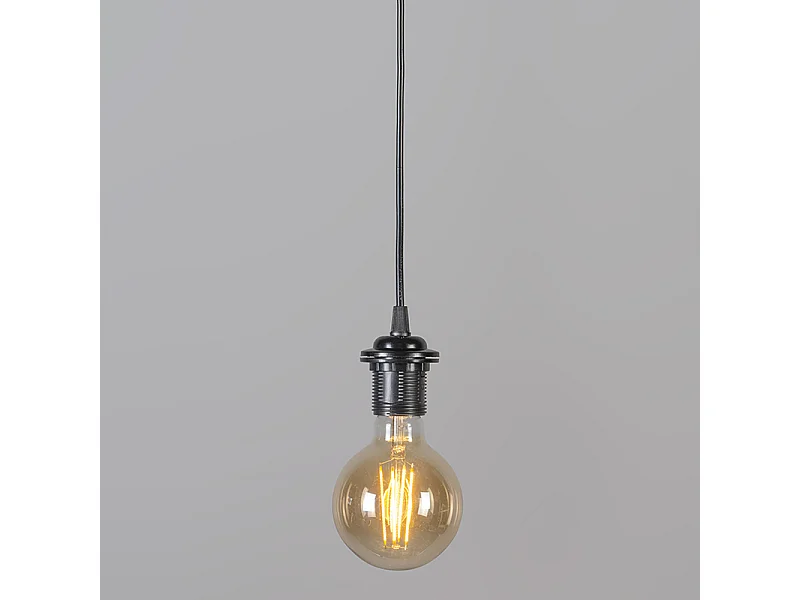 Lampe suspendue rétro noire 40 cm - Granny Frame