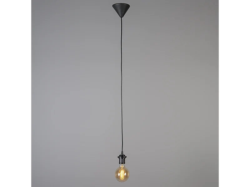 Lampe suspendue rétro noire 40 cm - Granny Frame