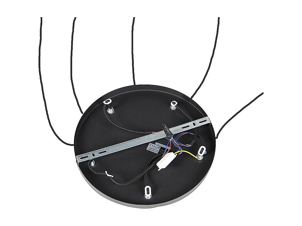 Suspension moderne noire 35 cm 5 lumières - Facil