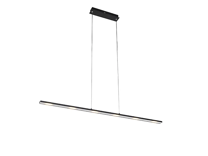 Suspension design noire avec LED et variateur tactile - Platina