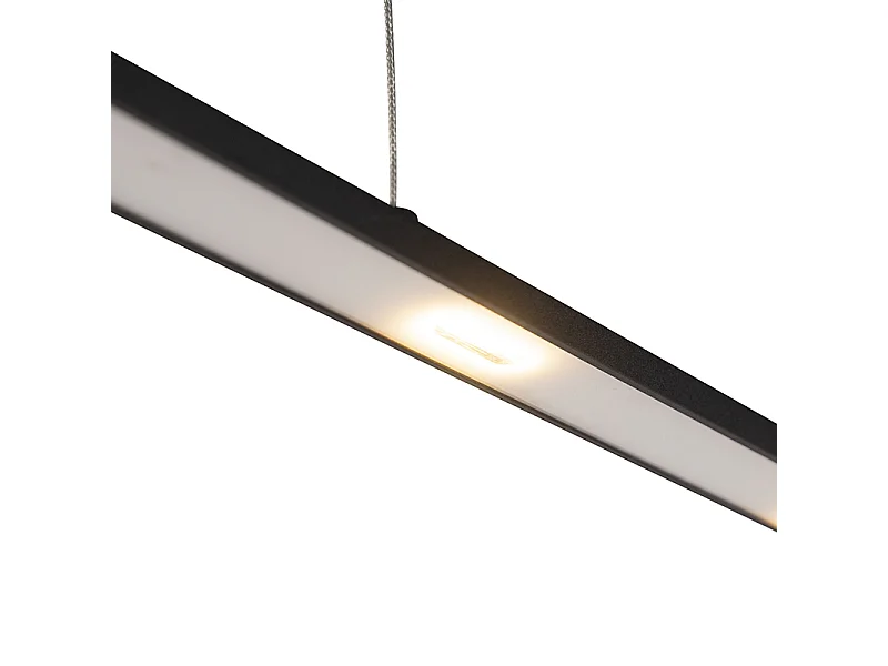 Suspension design noire avec LED et variateur tactile - Platina