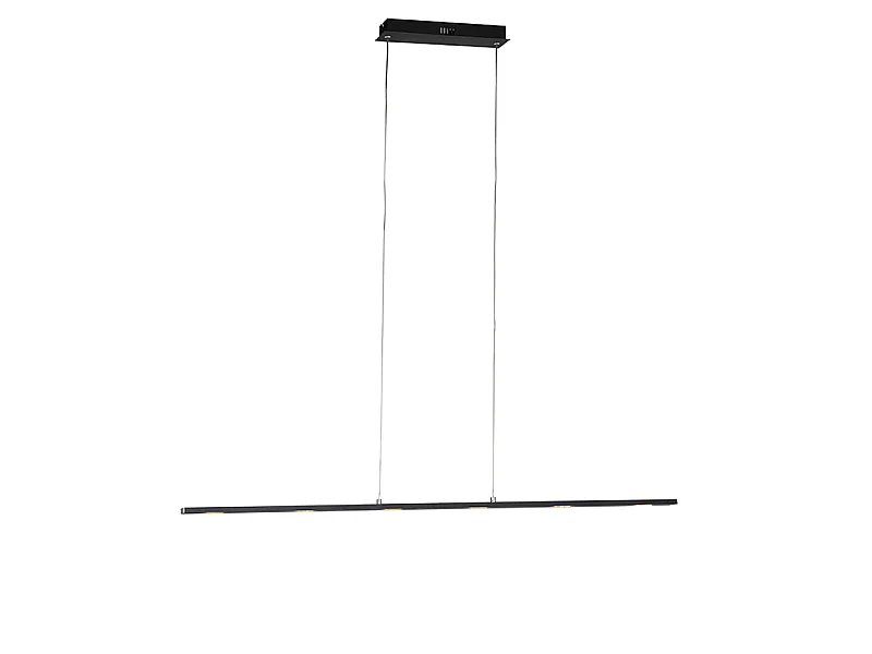 Suspension design noire avec LED et variateur tactile - Platina