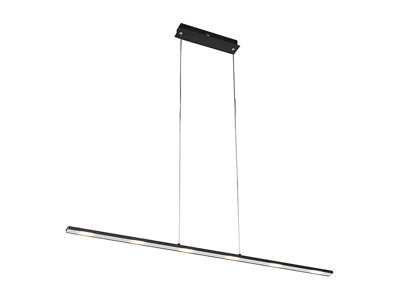 Suspension design noire avec LED et variateur tactile - Platina