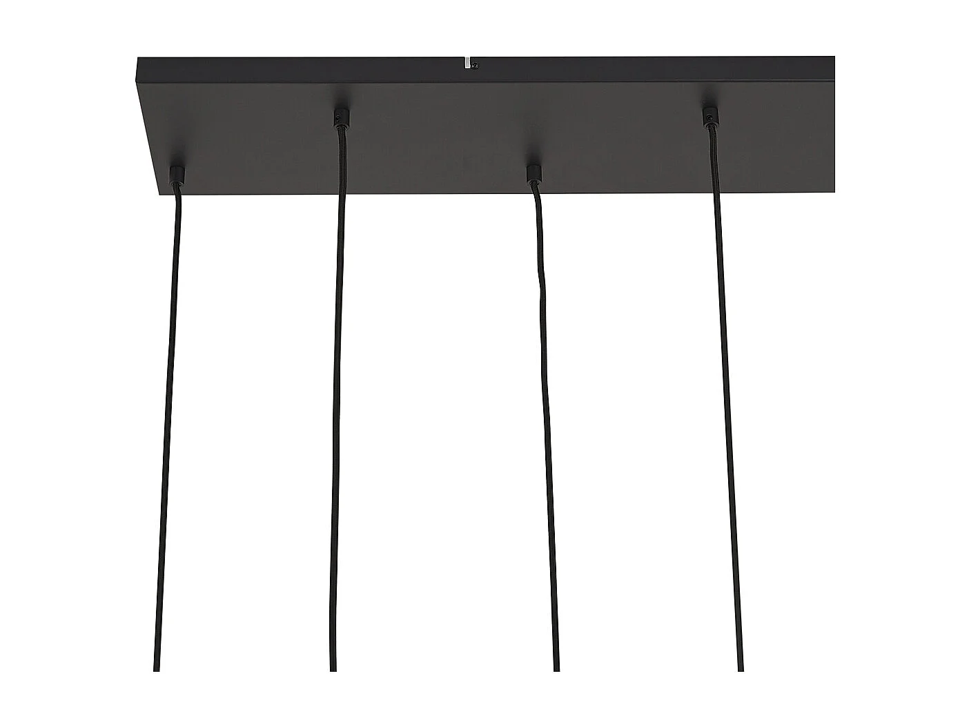 Suspension Art Déco Noire avec Verre Fumé 8 Lumières - Hanne