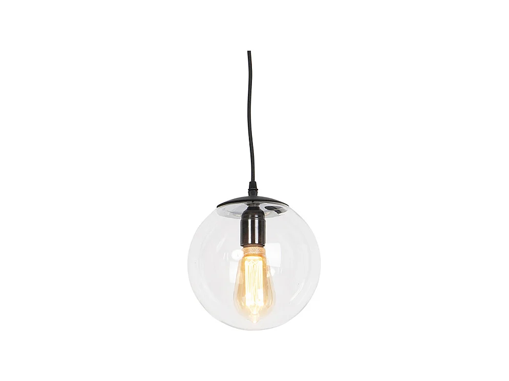 Suspension moderne transparente 20 cm - Pallon