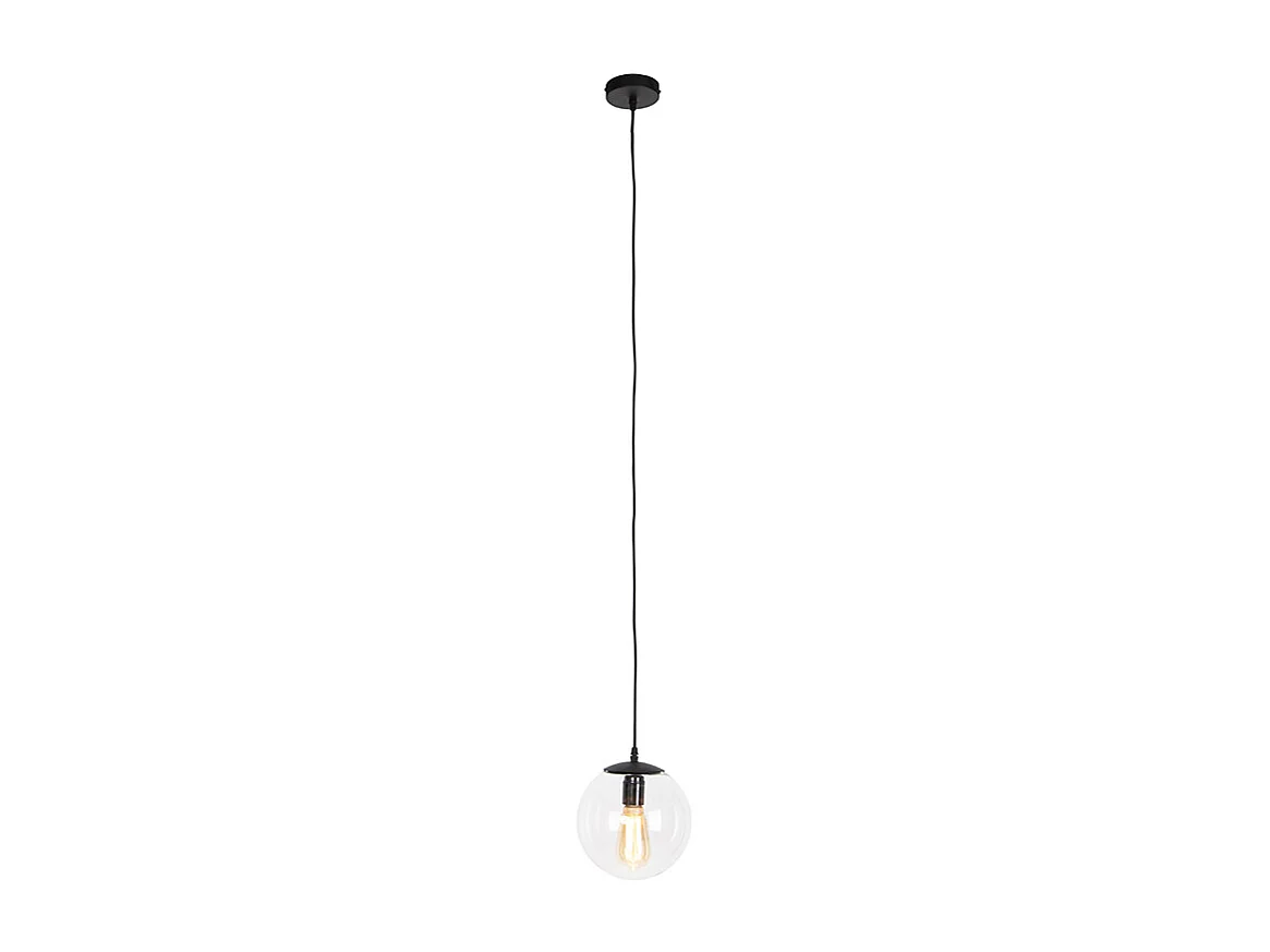 Suspension moderne transparente 20 cm - Pallon