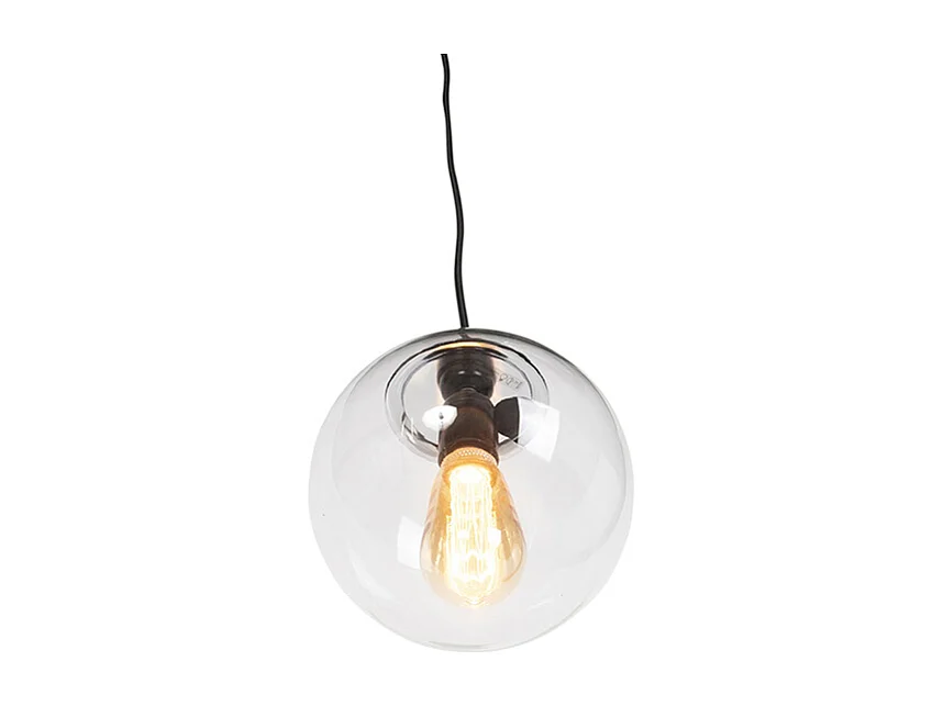 Suspension moderne transparente 20 cm - Pallon